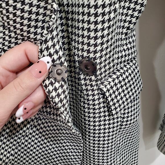 NWOT Jason Wu Houndstooth Wrap Dress - Picture 6 of 9